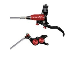 HOPE Evo GR4 Black - Red Braided Hose