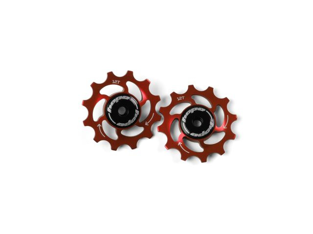 HOPE 13T Jockey Wheels Red Shimano 12spd ( HJW004R ) click to zoom image