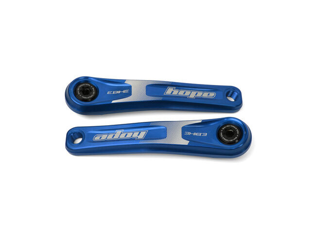HOPE Ebike Cranks 155mm Blue Specialized Offset click to zoom image