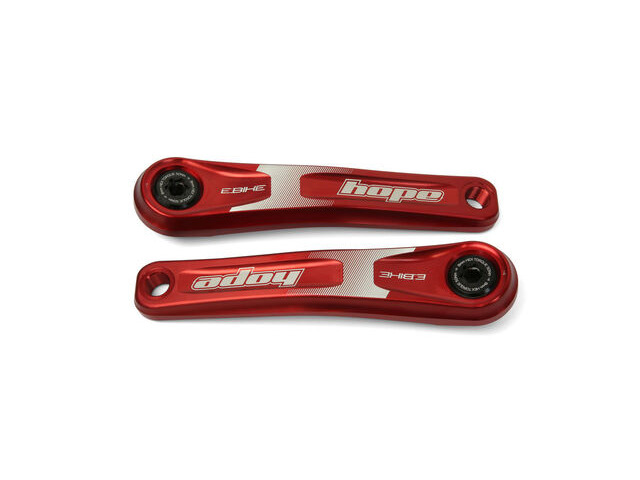 HOPE Ebike Cranks 165mm Red Standard Offset click to zoom image