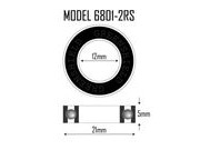 KINETIC BIKE BEARINGS 6801 2RS Sealed Cartridge Bearing 