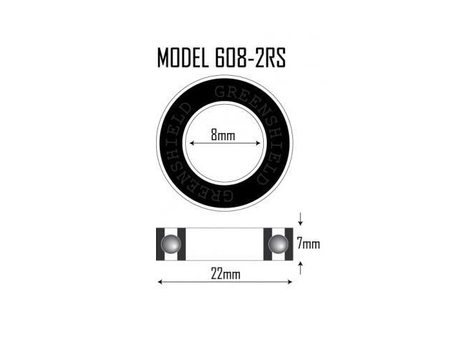 RUSH 608 2RS Sealed Cartridge Bearing click to zoom image